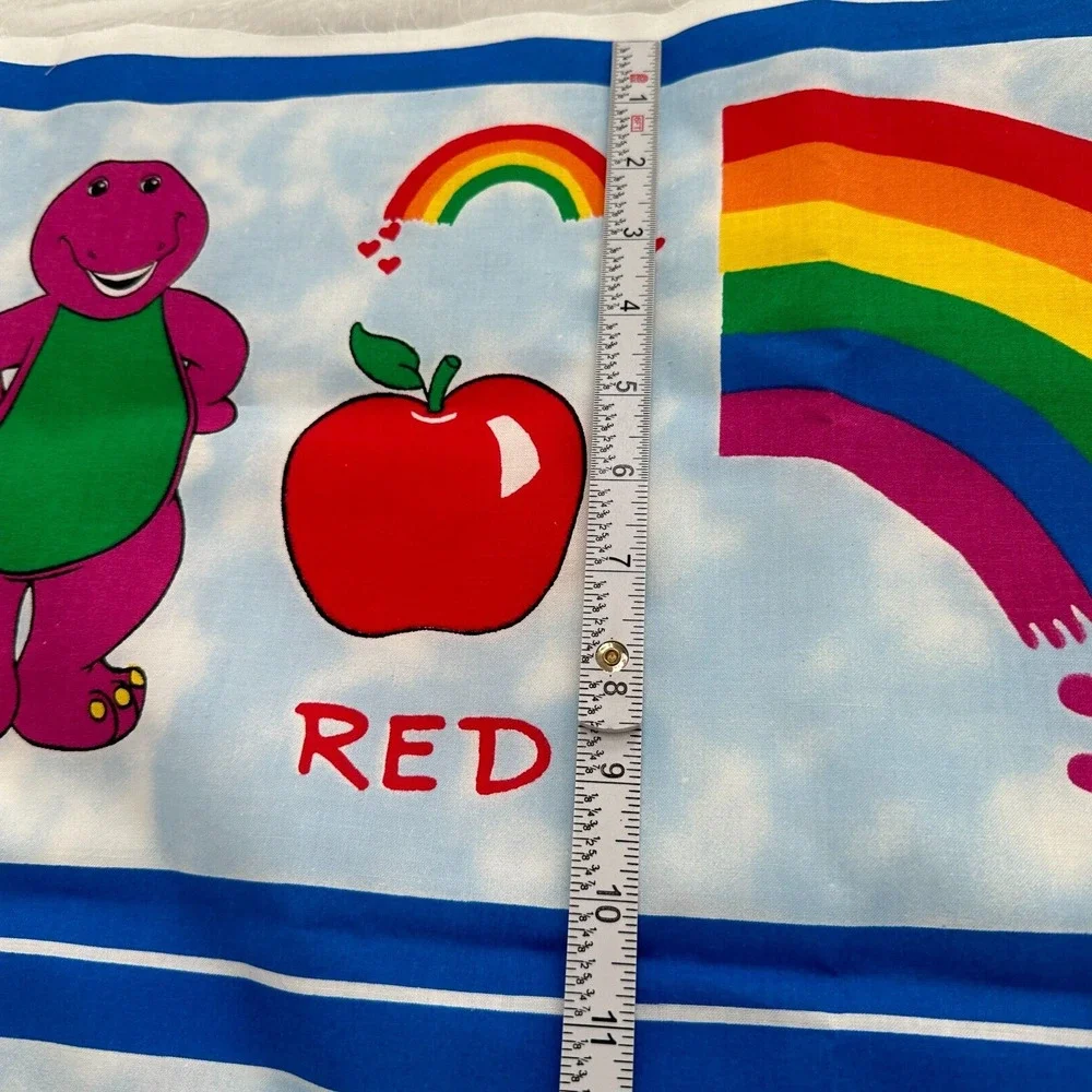 Barney Book of Colors Rainbow Fabric Book Cotton Craft‎ Panel Vintage Cut & Sew